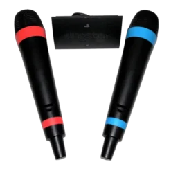 MICROFONES SINGSTAR SEM FIOS PS2 SEMI NOVO 2