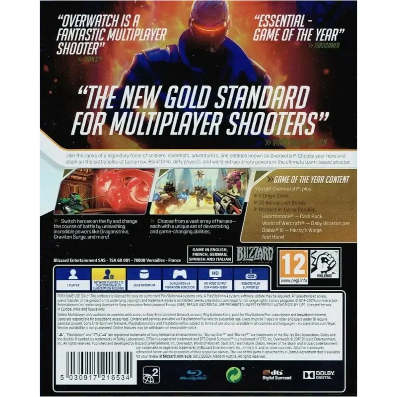 OVERWATCH (GAME OF THE YEAR EDITION) PS4 (SEMI-NOVO) - Image 4