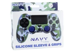 FR TEC CAPA DE SILICONE NAVY E GRIPS PARA DUALSHOCK 4 2 1