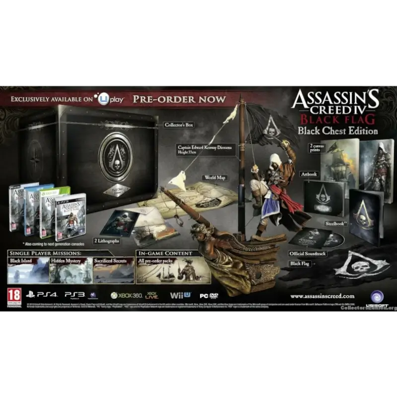 ASSASSIN'S CREED IV BLACK FLAG CHEST EDITION PS4 (SEMI-NOVO) - Image 2