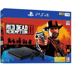 CONSOLA PLAYSTATION 4 SLIM 1TB (EDIÇÃO LIMITADA RED DEAD REDEMPTION II) (SEMI-NOVO) (COMPLETA)