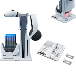 SUPORTE E ESTAÇÃO DE RESFRIAMENTO E CARREGAMENTO PS5 SLIM