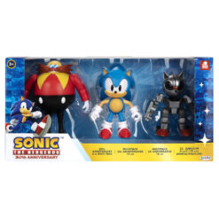 JAKKS FIGURAS SONIC THE HEDGEHOG CLASSIC 30TH ANIVERSÁRIO (MECHA SONIC, SONIC, DR.EGGMAN)