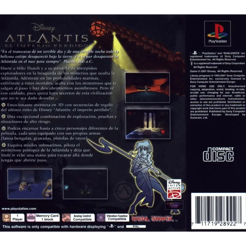 DISNEY ATLÂNTIDA O CONTINENTE PERDIDO (PLATINUM) PSX (SEMI-NOVO) - Image 5