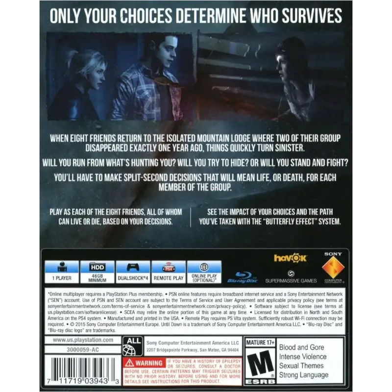 UNTIL DAWN PS4 - Image 4