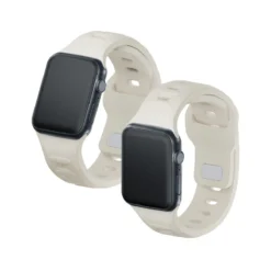 3MK PULSEIRA DE SILICONE PARA APPLE WATCH 42 44 45 49 MM NUDE 1