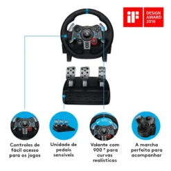 LOGITECH VOLANTE G29 DRIVING FORCE PC PS3 PS4 1
