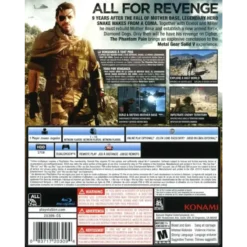 METAL GEAR SOLID V THE PHANTOM PAIN PS4 SEMI NOVO BACK