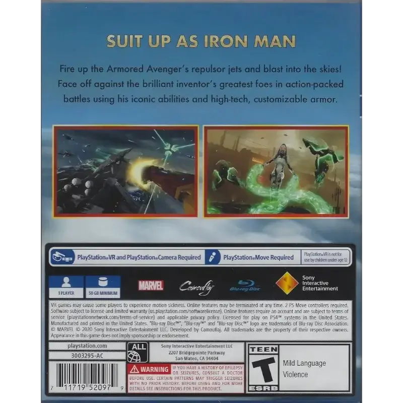 MARVEL IRON MAN VR (C/2 COMANDOS MOVE) PS4 - Image 4