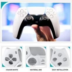 CARCACA COM BUTOES DE COMANDO DUALSENSE PS5 BDM 010 BRANCA 3