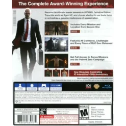 HITMAN DEFINITIVE EDITION STEELBOOK EDITION PS4 BACK