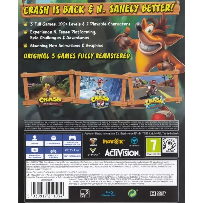 CRASH BANDICOOT N’SANE TRILOGY PS4 - Image 4