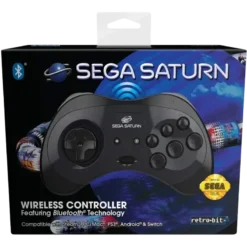 RETRO BIT COMANDO SEGA SATURN BLUETOOTH PRETO BOX 1