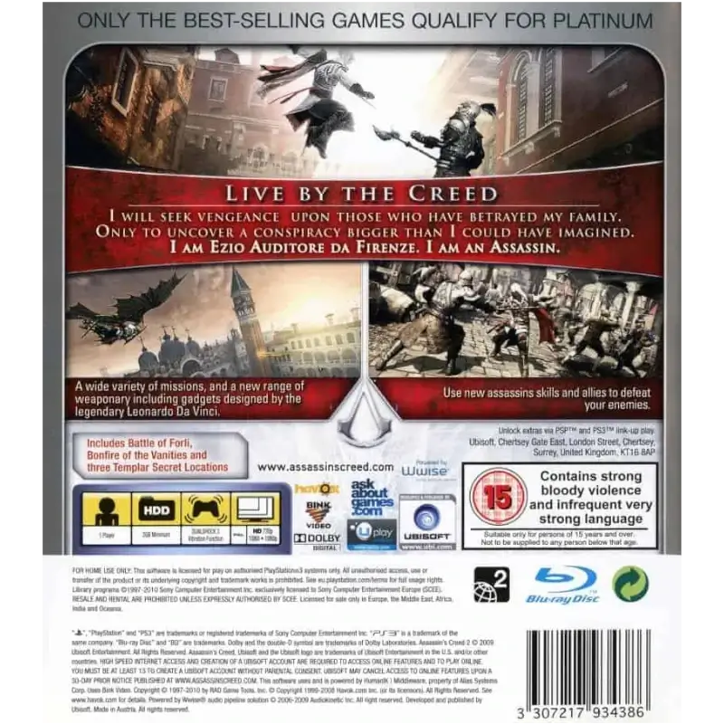 ASSASSIN'S CREED II GAME OF THE YEAR EDITION (PLATINUM) PS3 - Image 3