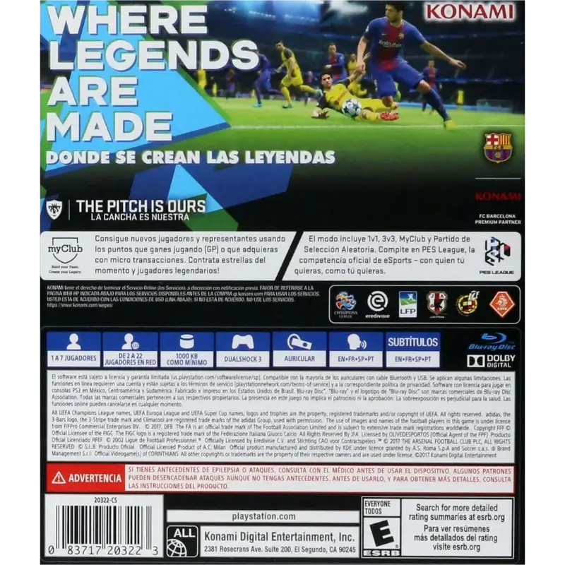 PRO EVOLUTION SOCCER 2018 PS3 - Image 3