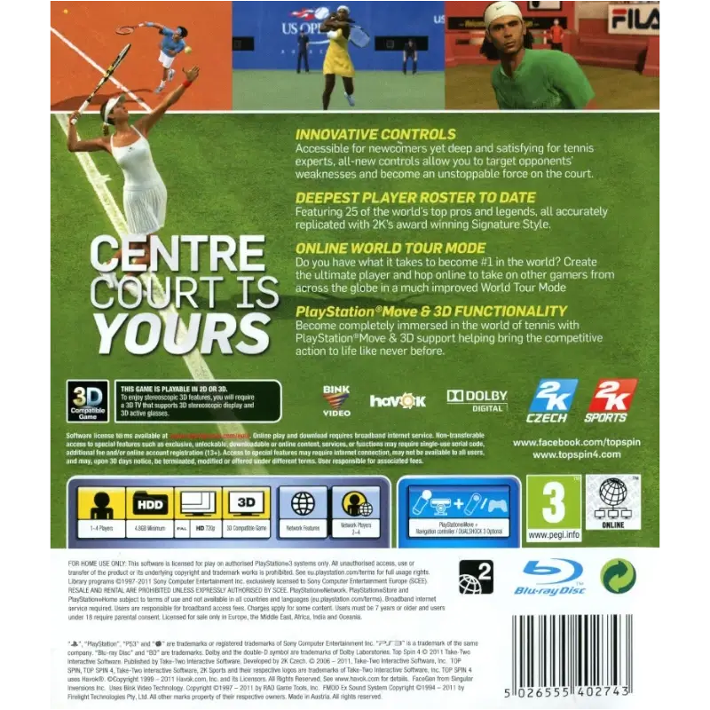 TOP SPIN 4 PS3 (SEMI-NOVO) - Image 4