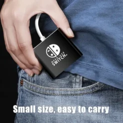 DOCK PORTATIL TYPE C PARA HDMI USB 3.0 USB C NSW PRETA E BRANCA 2