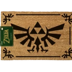 TAPETE DE PORTA LEGEND OF ZELDA (TRIFORCE BLACK)