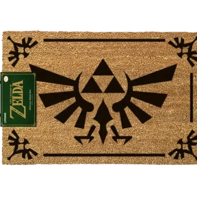 TAPETE DE PORTA LEGEND OF ZELDA (TRIFORCE BLACK)