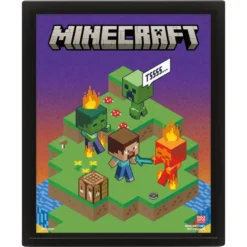 QUADRO LENTICULAR MINECRAFT (SWITCHING TERRAIN)