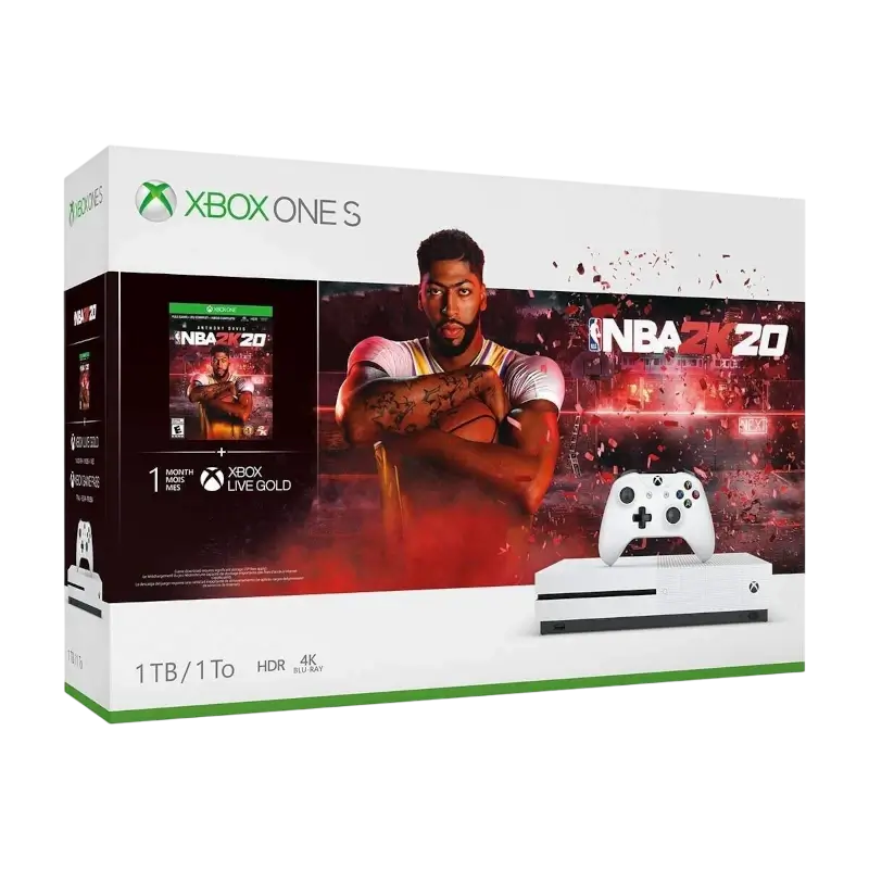 CONSOLA XBOX ONE S 1TB (BRANCA) NBA 2K20 BUNDLE
