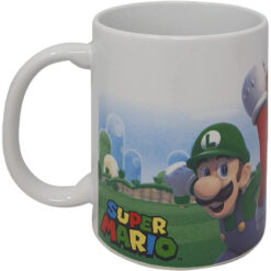 CANECA SUPER MARIO MARIO E SEUS AMIGOS BRANCA 325 ML IG1