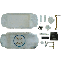 CARCAÇA COMPLETA DE SUBSTITUIÇÃO PSP 2000 (TRANSPARENTE)