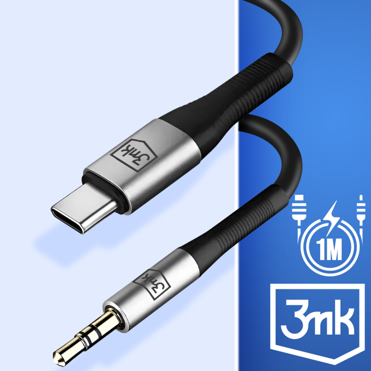3MK CABO AUX USB-C PARA JACK 3.5MM - Image 2