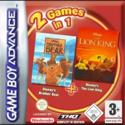 2 GAMES IN 1 BROTHER BEAR + THE LION KING
