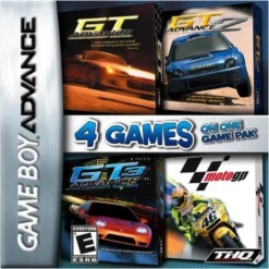 4 GAMES ON ONE GAME PAK GT ADVANCE + GT ADVANCE 2 + GT ADVANCE 3 + MOTOGP