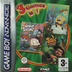 3 GAMES IN 1 RUGRATS I GOTTA GO PARTY + SUPERSPONGE + TAK AND THE POWER OF JUJU