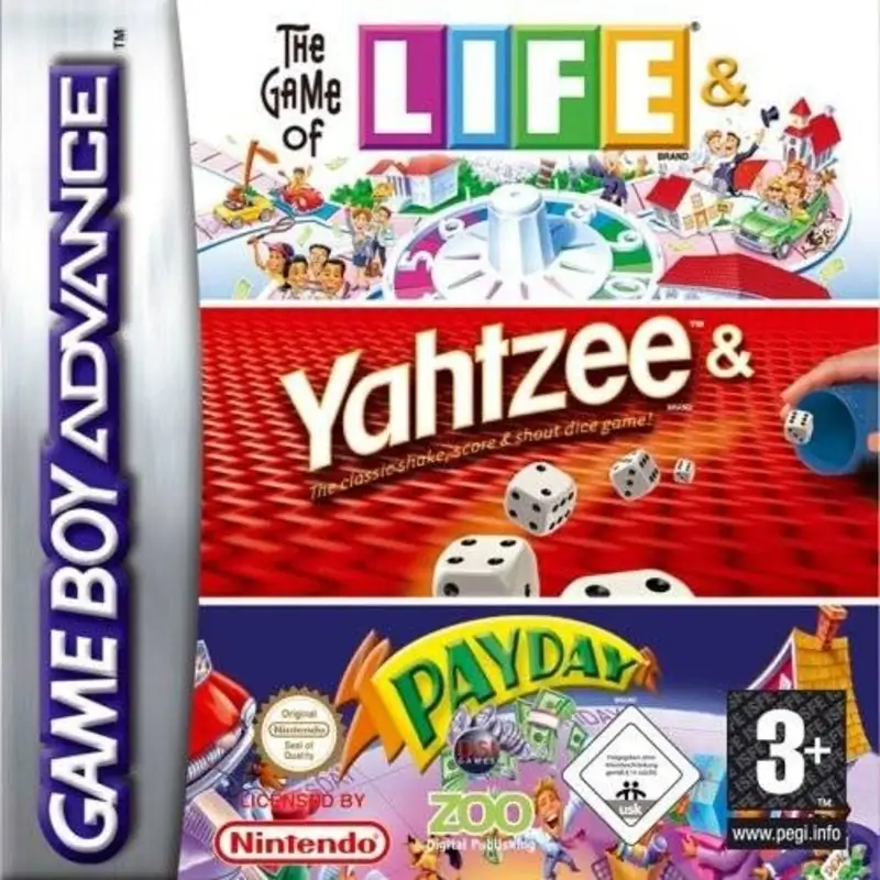 3 GAME PACK! THE GAME OF LIFE + PAYDAY + YAHTZEE