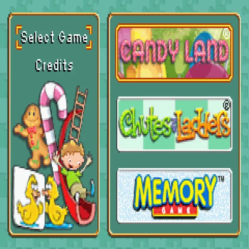 3 GAMES PACK CANDY LAND + CHUTES AND LADDERS + ORIGINAL MEMORY GAME GBA - Image 5