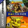2 IN 1 FUN PACK MADAGASCAR SHREK 2 GBA FC