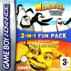 2 IN 1 FUN PACK MADAGASCAR OPERATION PENGUIN + SHREK 2