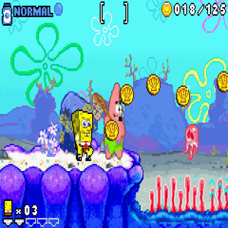 2 GAMES IN 1 SPONGEBOB SQUAREPANTS SUPERSPONGE & SPONGEBOB SQUAREPANTS REVENGE OF THE FLYING DUTCHMAN GBA - Image 3