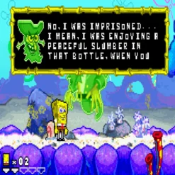 2 GAMES IN 1 SUPERSPONGE REVENGE OF THE FLYING DUTCHMAN GBA IG1
