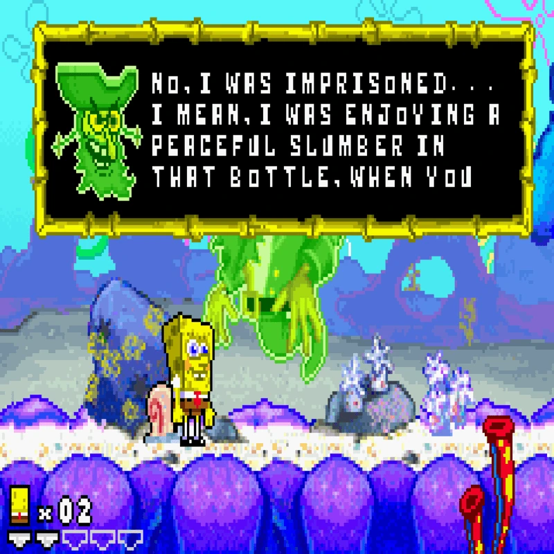 2 GAMES IN 1 SPONGEBOB SQUAREPANTS SUPERSPONGE & SPONGEBOB SQUAREPANTS REVENGE OF THE FLYING DUTCHMAN GBA - Image 2