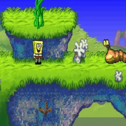 2 GAMES IN 1 SPONGEBOB SQUAREPANT SUPER SPONGE BATTLE FOR BIKINI BOTTOM GBA IG3