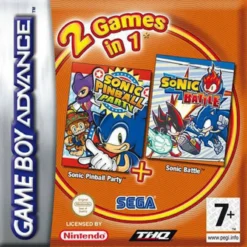 2 GAMES IN 1 SONIC BATTLE + SONIC PINBALL PARTY