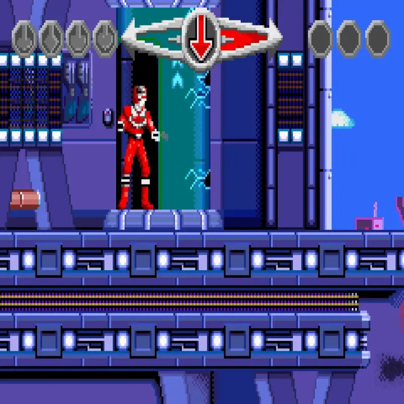 2 GAMES IN 1 POWER RANGERS TIME FORCE + POWER RANGERS NINJA STORM GBA - Image 2