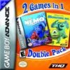 2 GAMES IN 1 DOUBLE PACK FINDING NEMO + MONSTERS INC.
