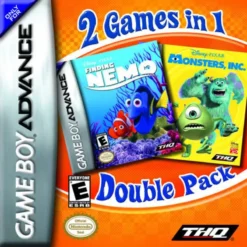 2 GAMES IN 1 DOUBLE PACK FINDING NEMO + MONSTERS INC.