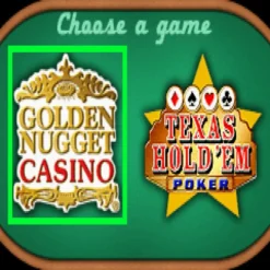 2 GAMES IN 1 GOLDEN NUGGET CASINO TEXAS HOLD EM POKER GBA IG1