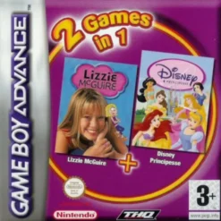 2 GAMES IN 1 LIZZIE MCGUIRE + DISNEY PRINCESS
