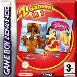 2 GAMES IN 1 BROTHER BEAR + DISNEY PRINCESS