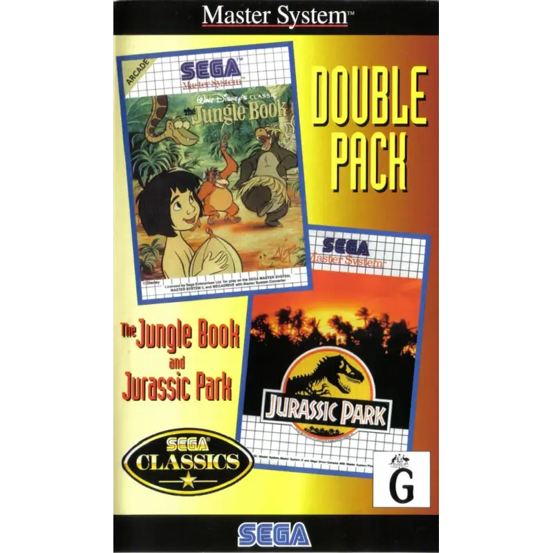 DOUBLE PACK THE JUNGLE BOOK AND JURASSIC PARK