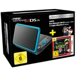 CONSOLA NEW NINTENDO 2DS XL (PRETO/TURQUESA) + LUIGI'S MANSION 2