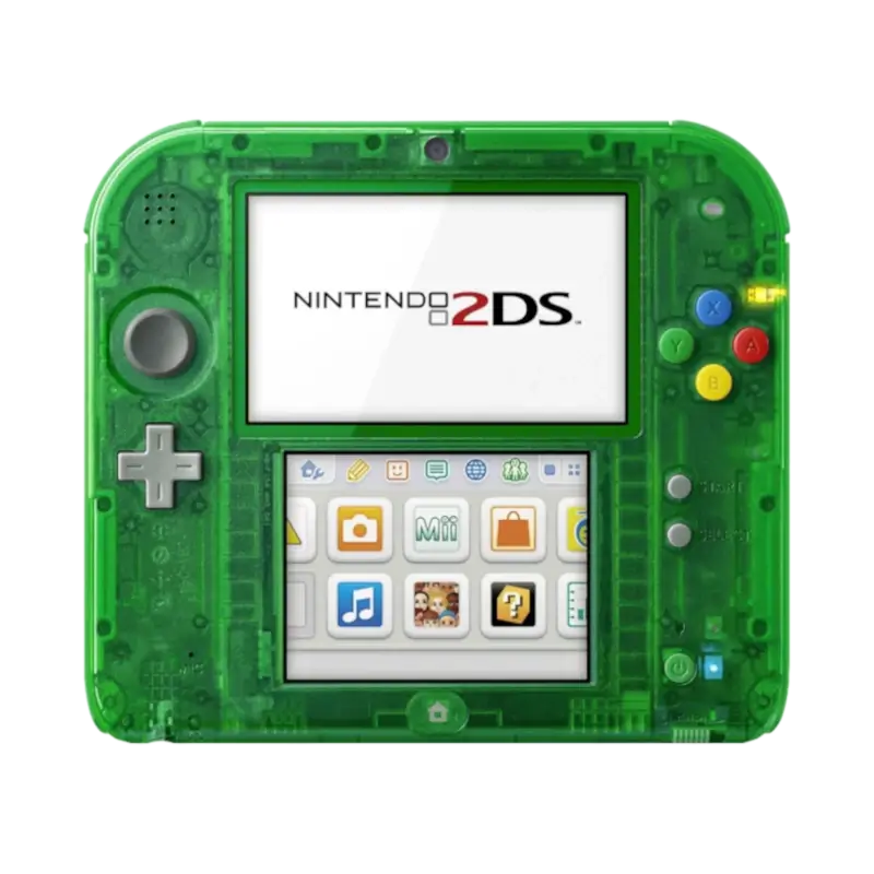 CONSOLA NINTENDO 2DS (VERDE TRANSPARENTE) + POKÉMON GREEN