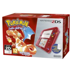 CONSOLA NINTENDO 2DS (VERMELHO TRANSPARENTE) + POKÉMON RED